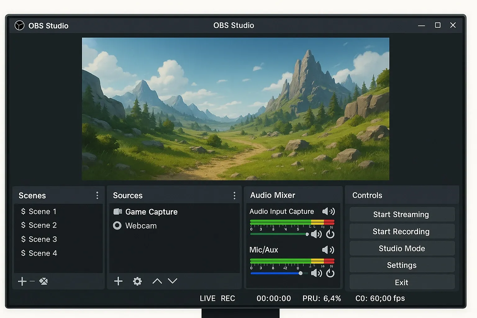 OBS Studio interface