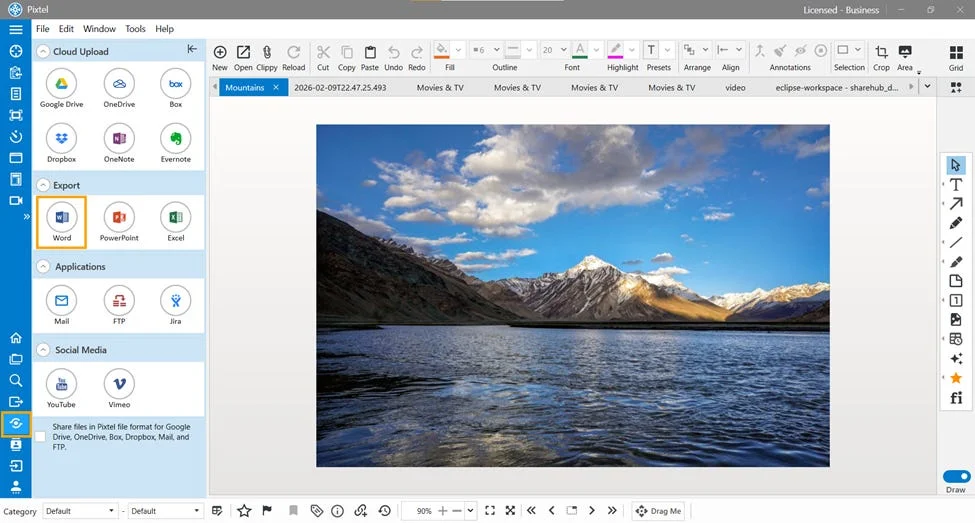 Export Images to Word Documents Easily with Pixtel