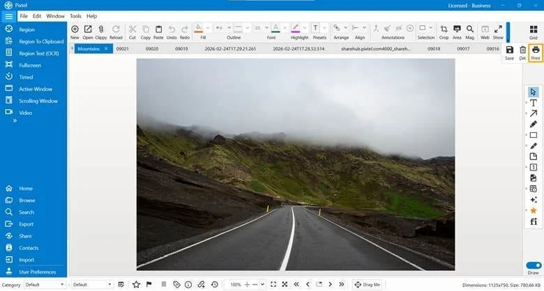 Print Your Screenshots Easily with Pixtel