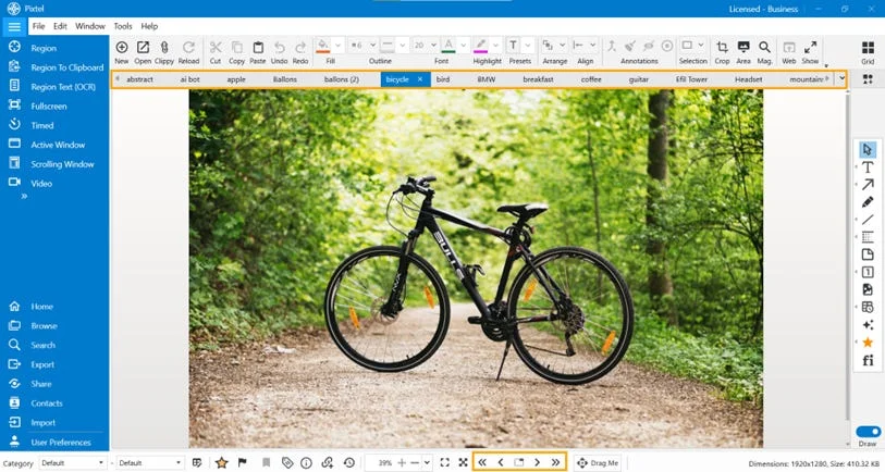 Work Faster with Pixtel's Tabbed Approach