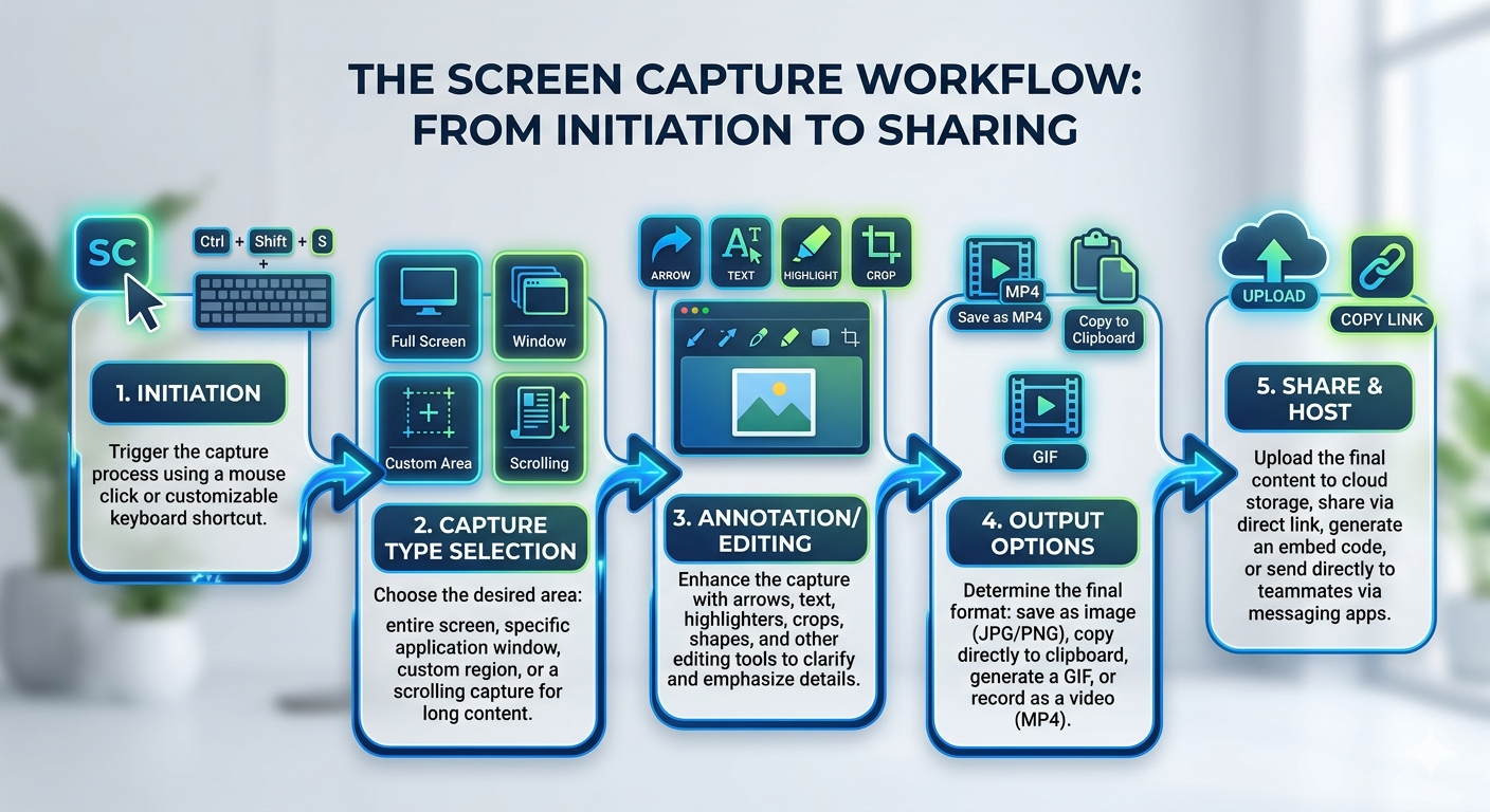 Top 10 Screen Capture Tools - Workflow
