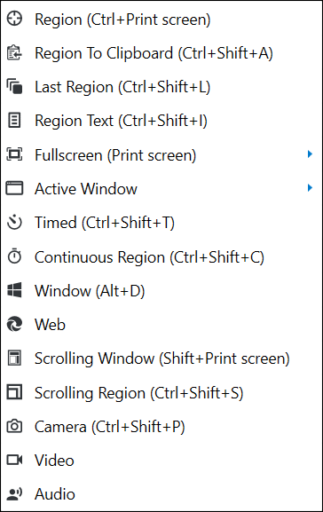 Comprehensive Capture Options